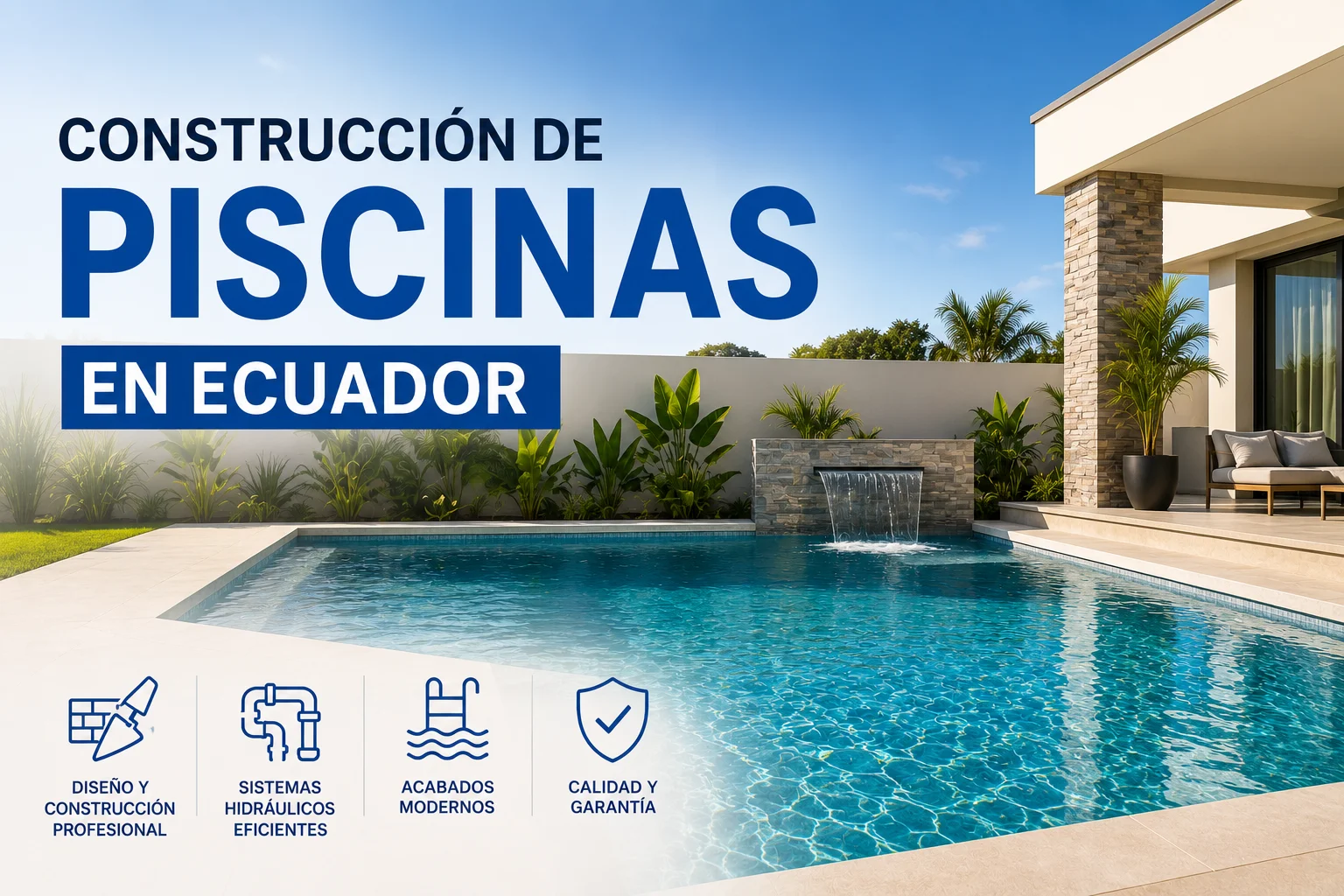 Construcción de piscinas en Ecuador: guía completa y consejos profesionales